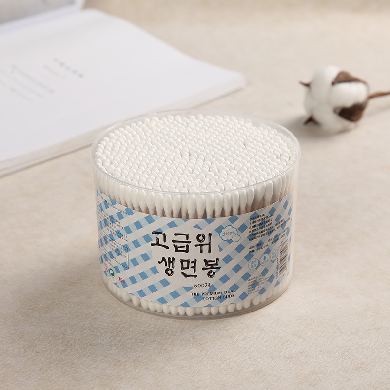 立足品质，携手共赢：专业贴牌代工500支圆桶盒双头棉签，助力品牌扬帆起航