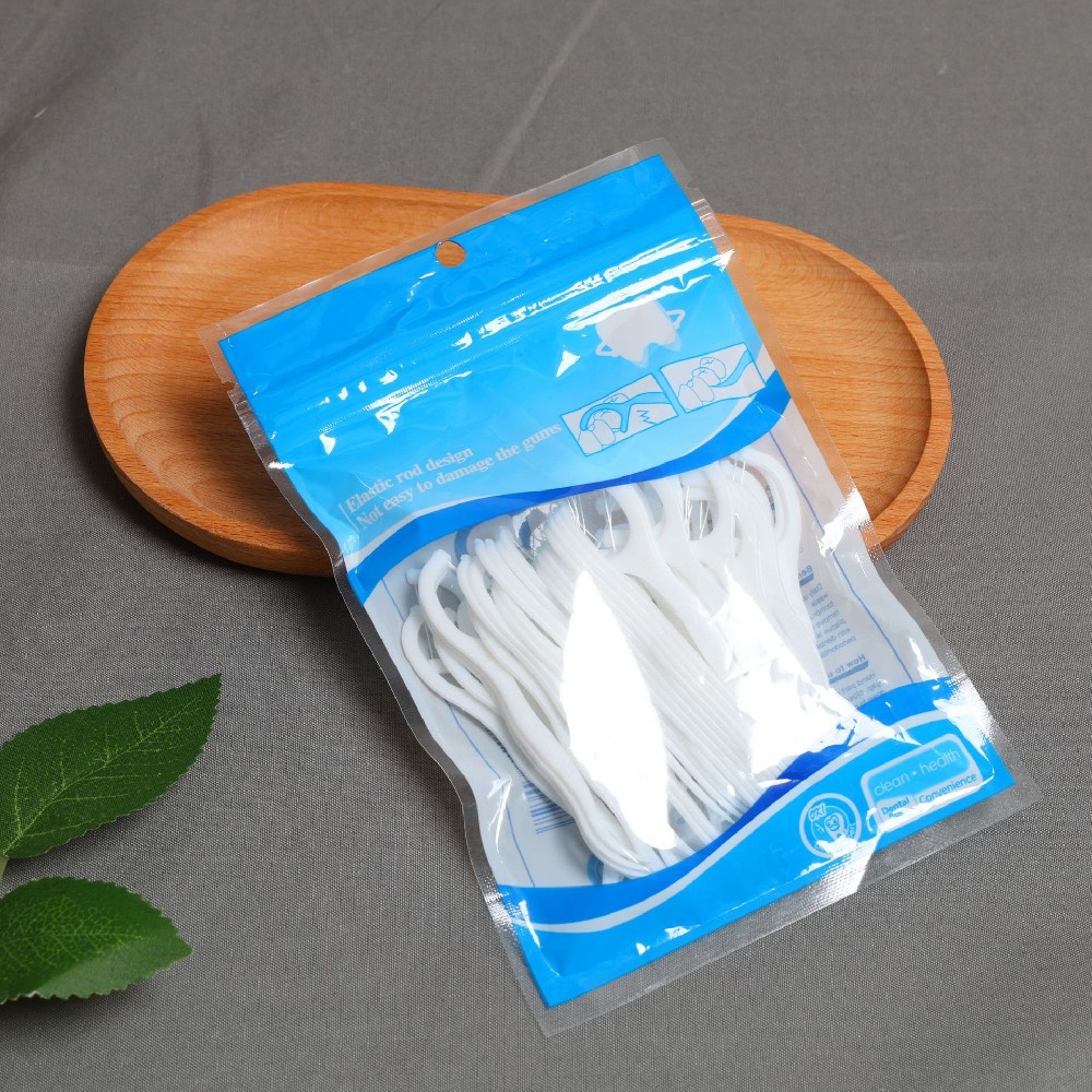 一支搞定全口清洁！50支袋装牙线棒，家用外贸批发刚需之选